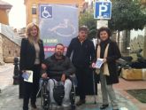 El Ayuntamiento de Lorca y Asdifilor inician la campaña 'Si quieres mi aparcamiento, quédate con mi discapacidad. No aumentes mis barreras'