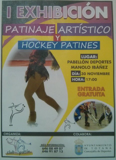 Mañana sábado tendrá lugar la I Exhibición de Patinaje Artístico y Hockey Patines, Foto 1