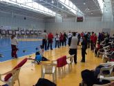 La liga regional de tiro con arco en sala reúne a medio centenar de arqueros en Las Torres de Cotillas