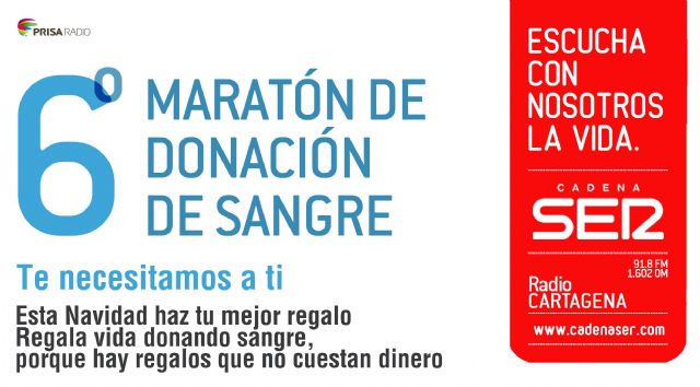 El VI Maratón de Donación de Sangre vuelve por Navidad - 1, Foto 1