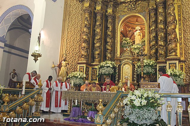 El Obispo de la Dicesis de Cartagena preside la santa misa en la jornada de la festividad de la patrona de Totana - 2