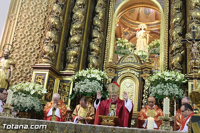 El Obispo de la Dicesis de Cartagena preside la santa misa en la jornada de la festividad de la patrona de Totana - 26