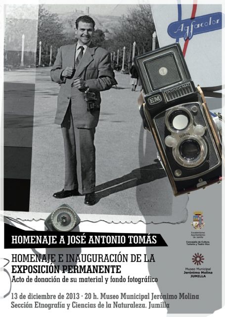 Uno de los fotógrafos más ilustres de Jumilla, José Antonio Tomás, recibirá este viernes un homenaje a su trabajo - 1, Foto 1