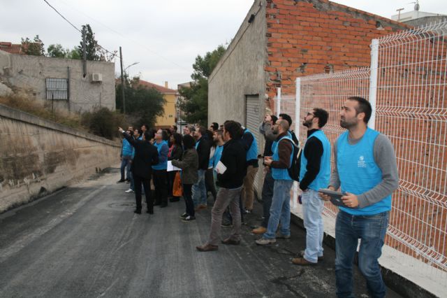 Un grupo de 40 alumnos de la UPCT visita y analiza la problemática del terreno de Los Cabezos de Lorquí - 3, Foto 3