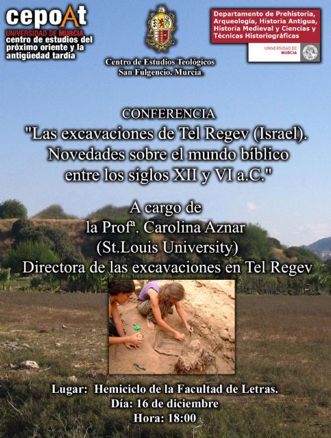 Conferencia sobre las excavaciones en Tel Regev (Israel) - 1, Foto 1