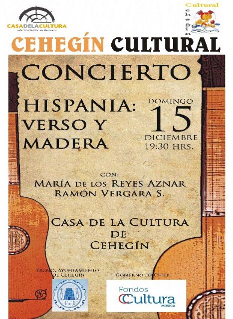 La Casa de la Cultura acoge el domingo un recital de poesía y guitarra clásica - 1, Foto 1