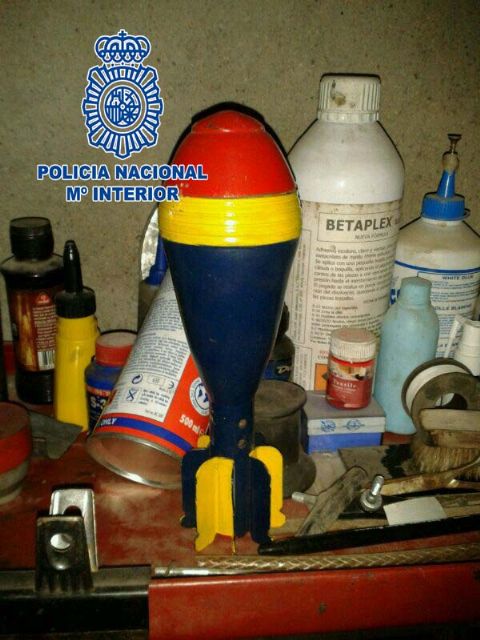 La Policía Nacional recupera y desactiva una granada de mortero encontrada en una vivienda de Murcia - 1, Foto 1