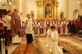 Antonio Lucas y Eduardo Sabater recibieron ayer, de manos del obispo de Cartagena, el orden del diaconado