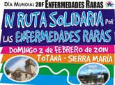 El de 2 de Febrero de 2014 tendr lugar la IV Edicin de la Ruta Solidaria por las Enfermedades Raras