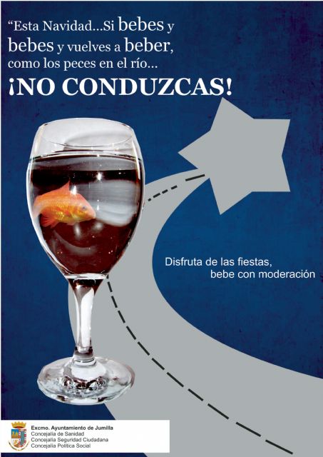 Esta Navidad… Si bebes y bebes y vuelves a beber, como los peces en el río, ¡No conduzcas! - 1, Foto 1