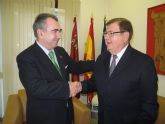 Reunión del consejero de Presidencia con el presidente de la Asociación Cultural de lorquinos en Murcia