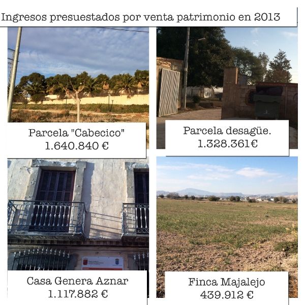 IU Verdes Totana: El PP hace otro agujero al Presupuesto de 2013, al no vender el Patrimonio presupuestado para financiarlo, Foto 2