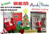 Pap Noel visitar un año ms Mundo Piñatas para recoger las cartas de los ms peques de la casa