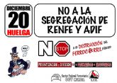 CGT convoca, el viernes 20 de diciembre, huelgas en los ferrocarriles