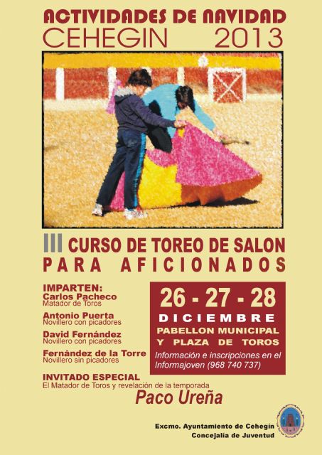 Paco Ureña, invitado especial en el III Curso de Toreo de Salón para Aficionados - 1, Foto 1