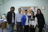 El coordinador del programa visita a los corresponsales juveniles de Las Torres de Cotillas