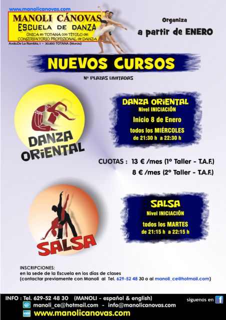 Nuevos cursos de DANZA ORIENTAL y SALSA en Totana - 1, Foto 1