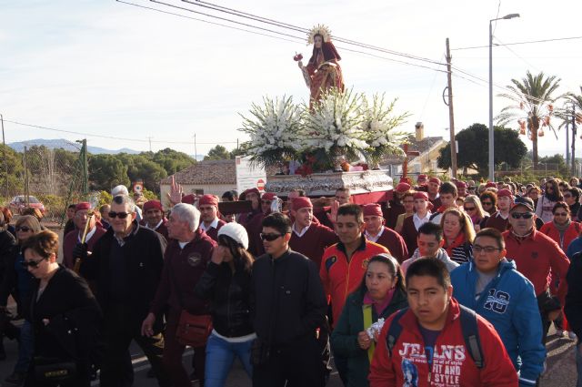 More than 14,000 people accompany Santa Eulalia, patroness of Totana, in a procession on the return to his hermitage Espua, Foto 5