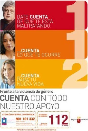 El teléfono de atención a víctimas de violencia de género atiende en la Región,  a 1.663 mujeres maltratadas en 2013 - 1, Foto 1