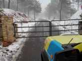 Caen las primeras nieves del 2014 en Sierra Espuña