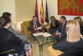 El consejero Manuel Campos recibe a la presidenta de la Asociación Murciana de Empresa Familiar
