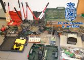 La Policía Nacional detiene al autor de numerosos robos en trasteros, garajes y vehículos de Murcia
