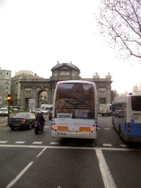 Dos autobuses de Lycar pasean la imagen de Cartagena por España - 1, Foto 1
