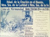 La Hermandad de la Oración en el Huerto, Ntra. Sra. de la Caridad y Ntra. Sra de la Fé celebra mañana una Cena de Hermandad La Hermandad de la Oración en el Huerto, Ntra. Sra. de la Caridad y Ntra. Sra de la Fé celebra mañana una Cena de Hermandad