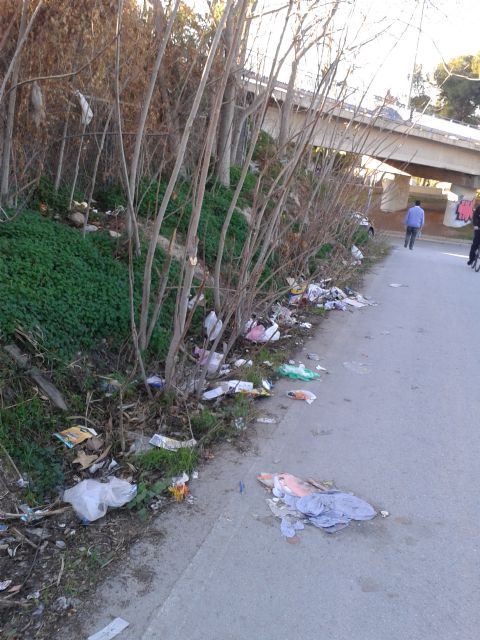 El Grupo Socialista denuncia que el  entorno del parking disuasorio del Malecón se ha convertido en un vertedero - 1, Foto 1