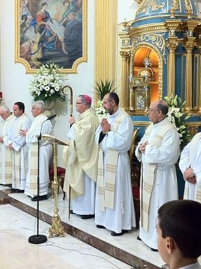 El Sr. Obispo preside la Eucaristía en Javalí Nuevo, con motivo del Centenario del nacimiento del sacerdote D. Diego Hernández - 1, Foto 1
