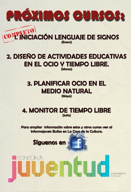 La Concejalía de Juventud de Bullas enseñará a diseñar actividades educativas en el ocio y tiempo libre - 1, Foto 1