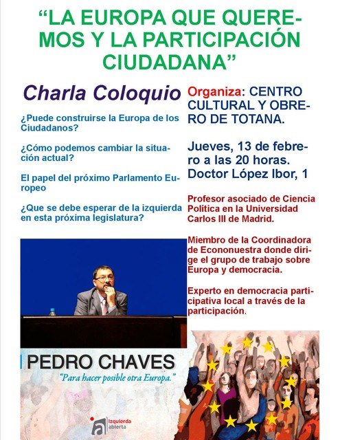 Charla-coloquio La Europa que queremos y la participación ciudadana, Foto 2
