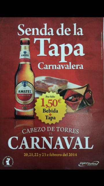 Mañana comienza la Senda de la Tapa Carnavalera en el Cabezo de Torres - 1, Foto 1