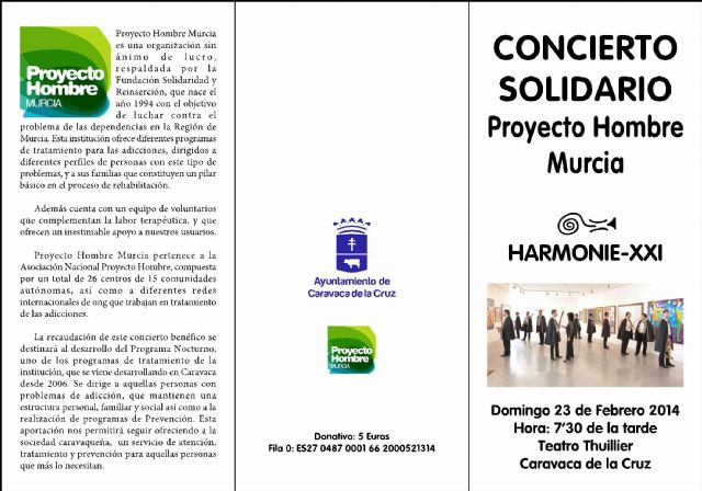 Un concierto solidario recaudará fondos para la delegación de Proyecto Hombre en Caravaca - 2, Foto 2
