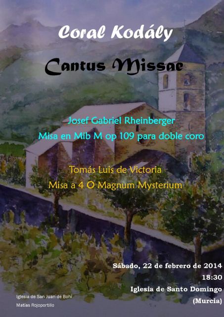 La Coral Kodály de Molina de Segura ofrece el concierto Cantus Missae el sábado 22 de febrero - 1, Foto 1