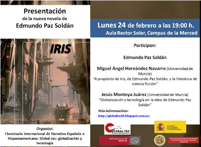 El escritor Edmundo Paz Soldán presenta en la Universidad de Murcia su nueva novela - 1, Foto 1