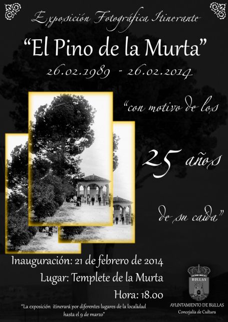 La Concejalía de Cultura organiza una exposición con motivo de los 25 años de la caída del Pino de la Murta - 1, Foto 1