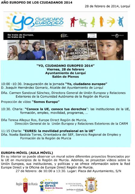 El Ayuntamiento participa en la campaña 'Yo, ciudadano europeo 2014´ para acercar a los jóvenes a la actividad del Parlamento Europeo - 1, Foto 1