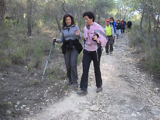 Una veintena de senderistas participaron en la ruta organizada por Deportes en Sierra Espuña por el trmino municipal de Pliego - 10