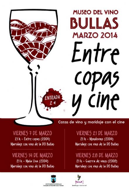Un ciclo de cine y un concierto de Javier Ojeda, principales citas en la recta final de la Fiesta del Vino 2014 de Bullas - 1, Foto 1