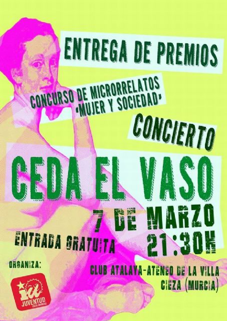 Entrega de premios del III Concurso de Microrrelatos y concierto de Ceda el vaso - 1, Foto 1