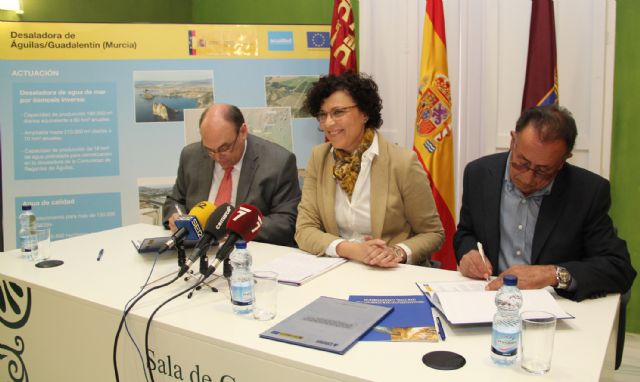 Acuamed y la Comunidad de Regantes de Puerto Lumbreras firman un convenio para la ejecución de obras complementarias de distribución de agua de la desaladora de Águilas-Guadalentín - 1, Foto 1