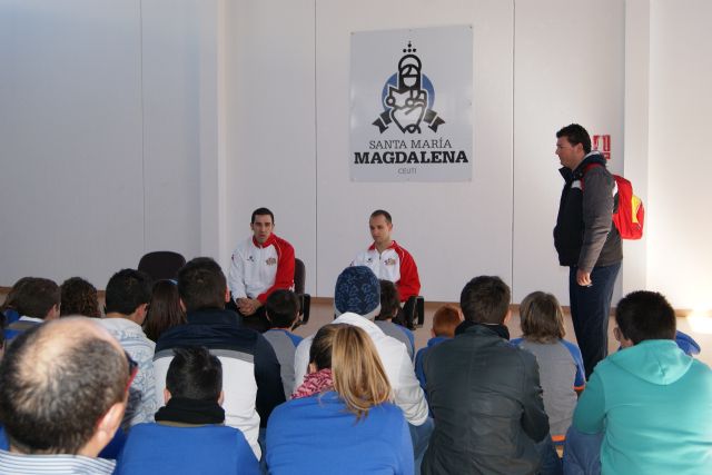 José Ruiz y Gréllo dan una charla sobre hábitos saludables en el Colegio Magda de Ceutí - 2, Foto 2