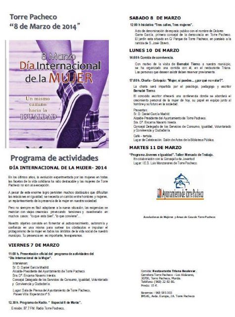 El escritor Bernabé Tierno impartirá una charla en Torre-Pacheco con motivo del día de la mujer - 1, Foto 1