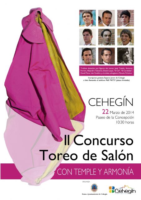 El II Concurso de Toreo de Salón se celebrará el día 22 dentro de las II Jornadas Taurinas de Cehegín - 1, Foto 1