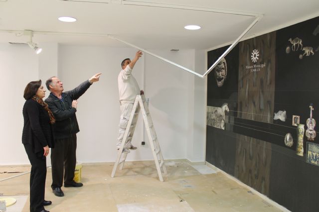 La concejal de Cultura visita las obras que se están finalizando en la Sala de Usos Múltiples del Museo de Etnografía - 2, Foto 2