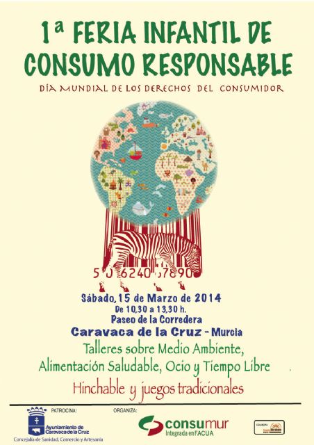 El Ayuntamiento de Caravaca de la Cruz y CONSUMUR celebrarán el sábado la I Feria Infantil de Consumo Responsable - 1, Foto 1