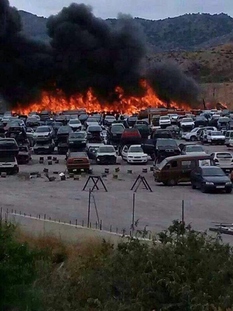 Incendio en desguace de coches en La Hoya de Lorca - 2, Foto 2