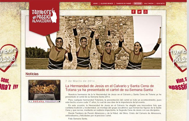 Felicitan a la Hdad de Jesús en el Calvario por el cartel de la Semana Santa de Totana 2014 - 1, Foto 1
