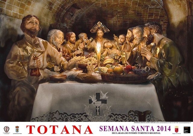 Felicitan a la Hdad de Jesús en el Calvario por el cartel de la Semana Santa de Totana 2014, Foto 2